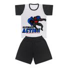 Pijama Camiseta de Super Herói e Short - Big Bless