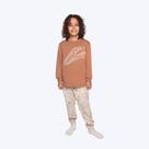 Pijama Camiseta Manga Longa e Calça Meia Malha Infantil Menino Marrom Have Fun 29602