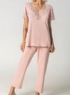 Pijama Capri Inspirate 130410 Feminino Homewear Renda e Viscose T. P/GG