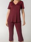 Pijama Capri Inspirate 130420 Feminino Renda e Microfibra T. P/GG
