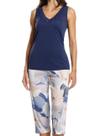 Pijama Capri Paulienne 048.74 Feminino Estampado Renda e Liganete T. 42/48