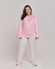 Pijama Cia Do Corpo 5735 Suedy Floral Adulto