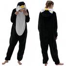 Pijama COSUSKET Snug Fit, pinguim de flanela adulto unissex