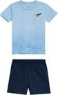 Pijama curto azul malwee