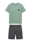 Pijama Curto Bela Notte 10011809 Masculino Gola Redonda Algodão T. P/GG Pijama Curto Bela Notte 10011809 Masculino Gola Redonda Algodão T. P/GG