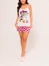 Pijama Curto Disney 51.03.0044 Feminino Minnie e Margarida Meia Malha T. P/GG