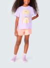 Pijama Curto Hering 56DW Infantil Estampado Algodão T. 04/14