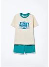 Pijama Curto Hering 56DX Infantil Estampado Meia Malha T. 04/10