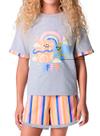 Pijama Curto Hering 56L4 Infantil Estampado Algodão T. 06/14