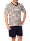 Pijama Curto Lupo 28021-001 Masculino Listrado Algodão T. P/XG