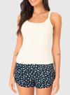 Pijama Curto Malwee 1000130675 Feminino Regata Estampado Viscose Stretch T. P/GG