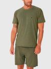 Pijama Curto Malwee 1000130735 Masculino Gola Redonda Malha Fio a Fio T. P/XGG