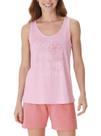 Pijama Curto Malwee 1000133634 Feminino Estampado Meia Malha Algodão T. P/XGG