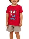 Pijama Curto Marvel 61.27.0003 Infantil Homem Aranha Meia Malha T. 02/03