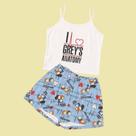 Pijama curto, Personagem, Tecido Soft Trend, Tamanho GG