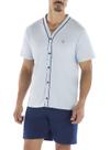 Pijama Curto Pzama 6014.252 Masculino Abertura Frontal Meia Malha T. M/GG