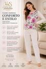 Pijama De Frio Feminino Adulto Inverno Longo Malha Algodão Premium Estamapado