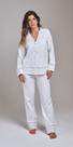 Pijama De Frio Feminino Fechado Malha Em Algodão Sustentável