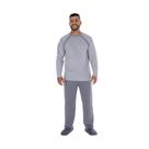 Pijama De Frio Masculino Plus Size Roupa De Dormir Tecido Canelado Tamanhos Especiais Quentinho