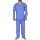 Pijama de Inverno Blusa de Frio Masculino Manga Longa Calça Comprida Alex