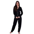 Pijama de Inverno Gola Americano Botões para Amamentação Manga Longa Calça Mayara-c3 MAYARA