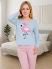 Pijama de Inverno Manga Longa e Calça Cumprida - c9 BICHINHO LONGO