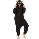 Pijama de macacão AMAMHAHAVA Cozy Black Cat para adultos unissex