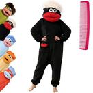 Pijama de pelúcia Brrioe Funny Big Mouth Monster Plush Fleece