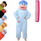 Pijama de pelúcia Brrioe Funny Big Mouth Monster Plush Fleece