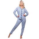 Pijama Diones Feminino Estampado Americano Manga Comprida