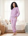 Pijama em plush blusão com calça jogger p ao xgg malwee