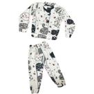 Pijama Estampado Infantil Menina e Menino Inverno Soft Manga Longa Tamanho 2 a 10