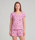 Pijama Feminina Short E Blusa Infinita Cor Rosa
