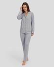 Pijama Feminino Aberto Macio Cinza Lohe