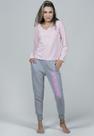 Pijama Feminino Adolescente Inverno Gola V Longo