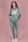Pijama feminino adulto longo em plush blusa com zíper e calça jogger aconchego Pijama feminino adulto longo em plush blusa com zíper e calça jogger aconchego