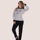 Pijama Feminino Adulto Plush Quente Estampado - Victory Pijama Feminino Adulto Plush Quente Estampado - Victory