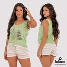 Pijama Feminino Adulto Regata Confortável Malha Estampado Blusa e Short Pijama Feminino Adulto Regata Confortável Malha Estampado Blusa e Short