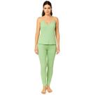 Pijama Feminino Canelado Com Renda Lupo
