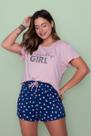 Pijama Feminino Curto Suede POA Rosa Marinho