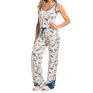 Pijama Feminino Daniela Tombini Cecilia Bege - 3566E
