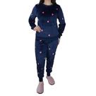 Pijama Feminino Danka Fleece Coração Marinho - 01205