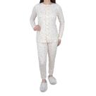 Pijama Feminino Danka Floral Longo Rosa Claro - 0120610