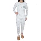 Pijama Feminino Danka Raposa Branco - 01205