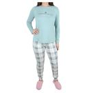 Pijama Feminino Danka Xadrez Verde Claro - 01204
