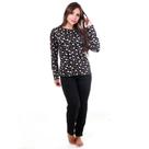 Pijama Feminino Estampado Manga Comprida Outono Inverno Pijama Feminino Estampado Manga Comprida Outono Inverno
