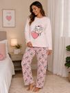 Pijama Feminino Fleece Plush Pelinhos Quentinho Inverno Frio Pijama Feminino Fleece Plush Pelinhos Quentinho Inverno Frio
