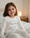 Pijama Feminino Infantil Algodão M/longa Koala Nº 4 Ao 8