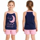 Pijama feminino infantil de verão blusa de alça com short Pijama feminino infantil de verão blusa de alça com short