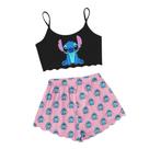 Pijama Feminino Infantil Roupa De Dormir Personagem Stitch